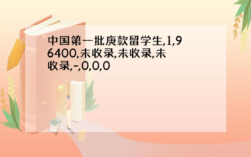 中国第一批庚款留学生,1,96400,未收录,未收录,未收录,-,0,0,0