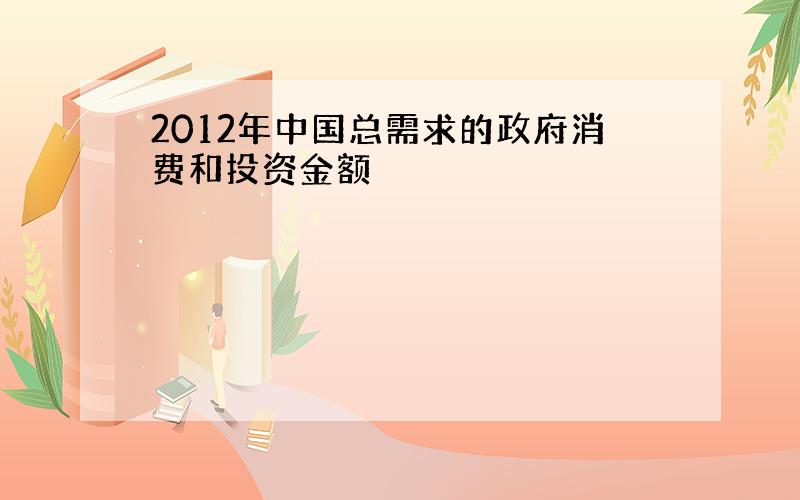 2012年中国总需求的政府消费和投资金额