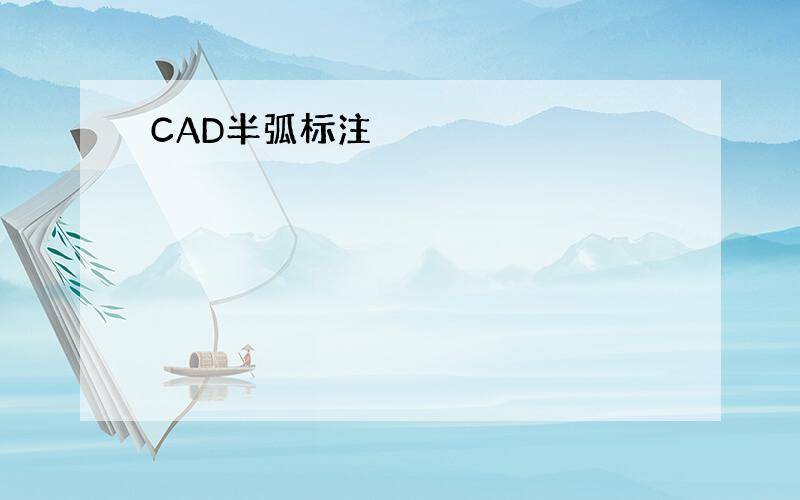 CAD半弧标注