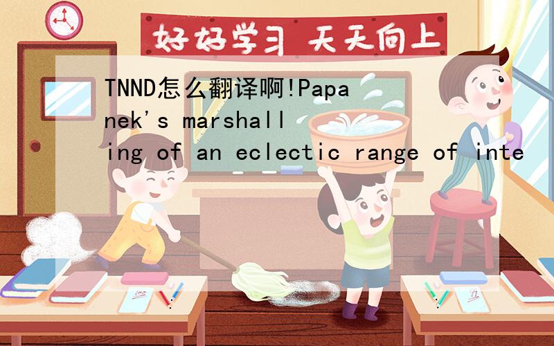 TNND怎么翻译啊!Papanek's marshalling of an eclectic range of inte