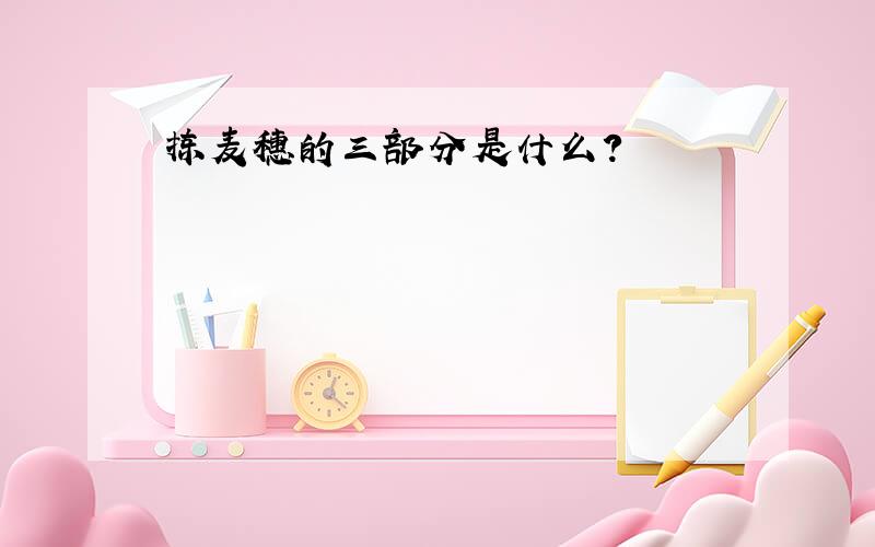 拣麦穗的三部分是什么?