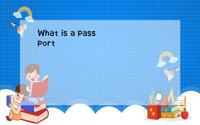 What is a passport