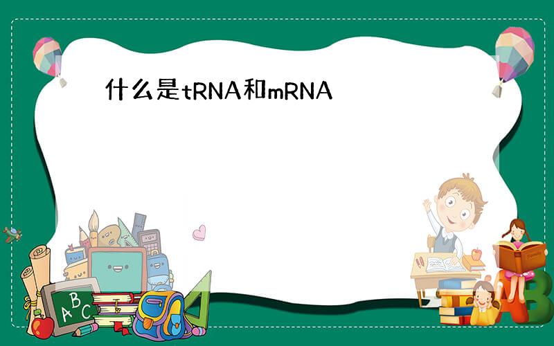 什么是tRNA和mRNA